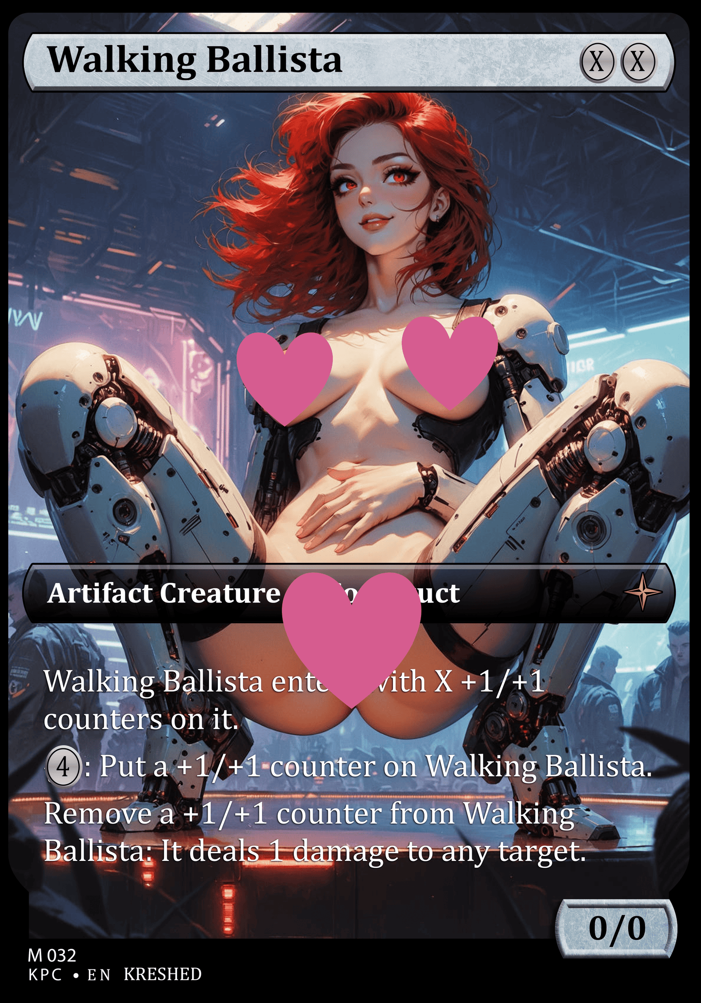 Walking Ballista NSFW Waifu MTG Foil Proxy (Copia)