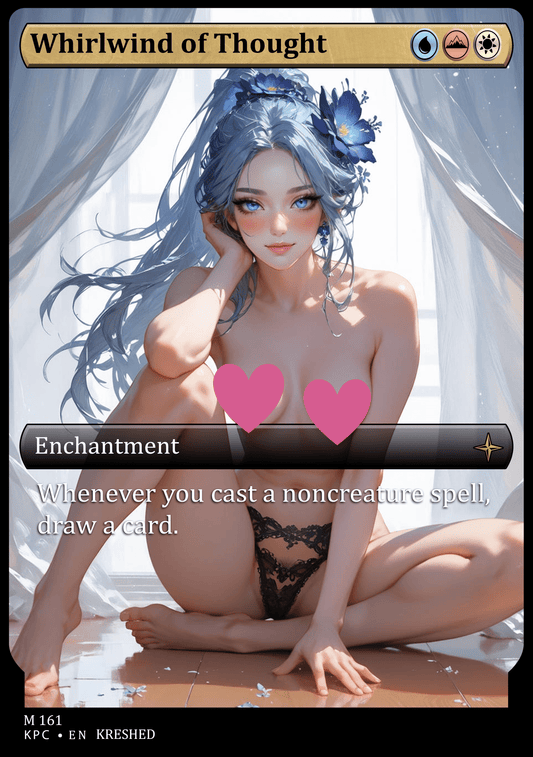 Whirlwind of Thought NSFW Waifu MTG Foil Proxy
