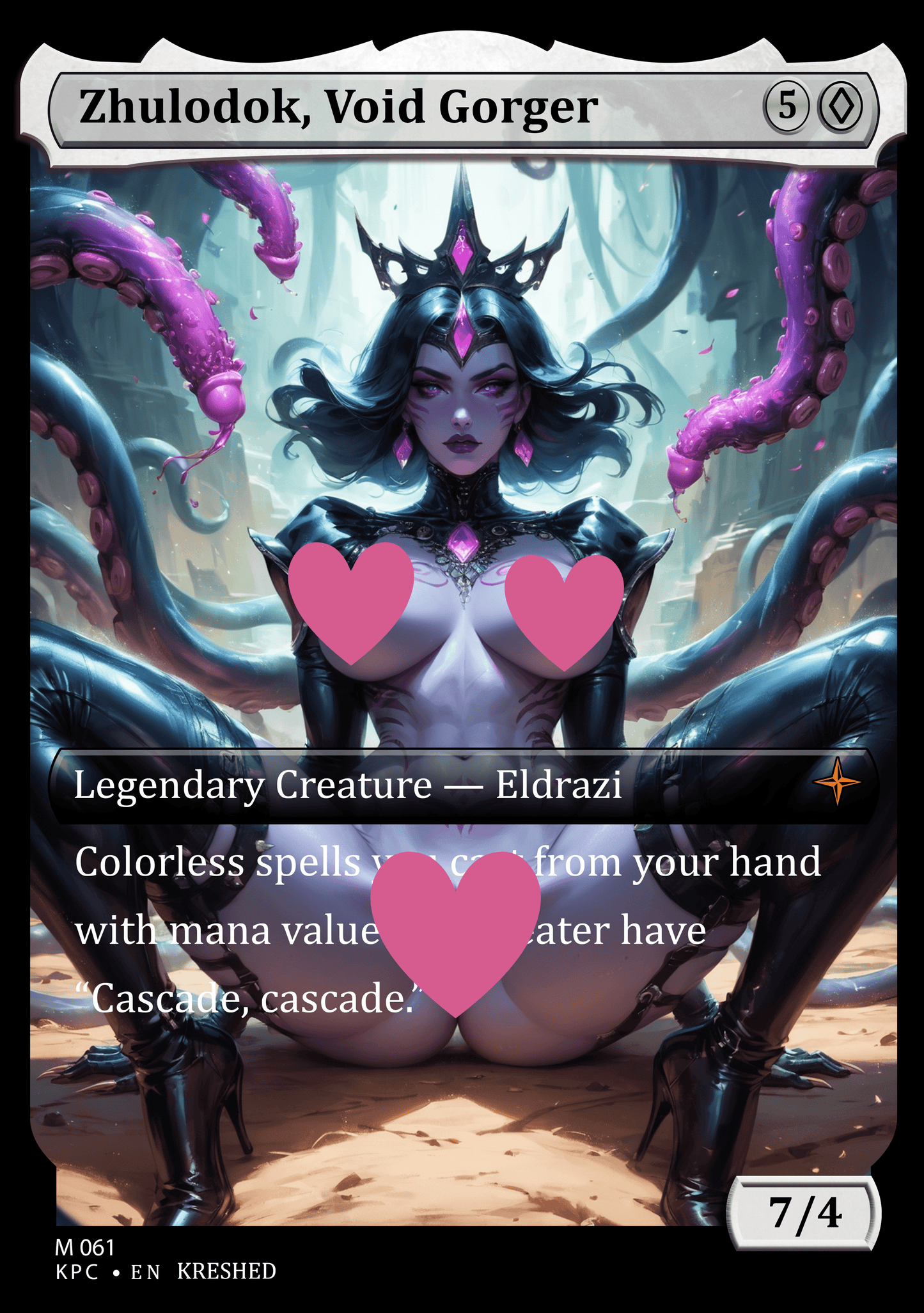 Zhulodok, Void Gorger NSFW Waifu MTG Foil Proxy