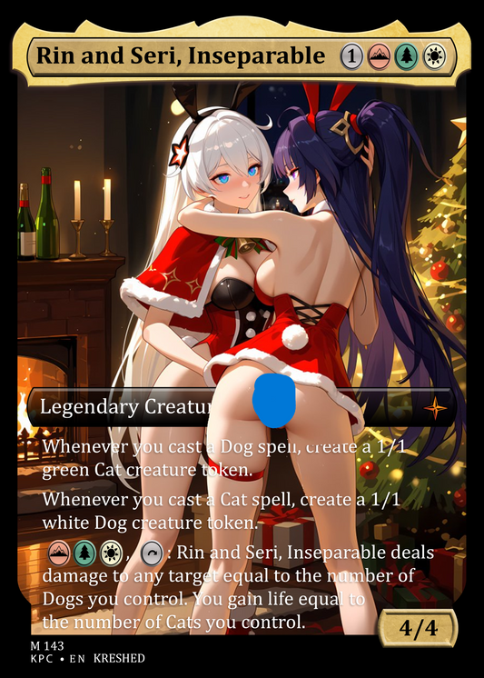 The Waifu Christmas singles  - Rin and Seri Proxy Foil Sexy