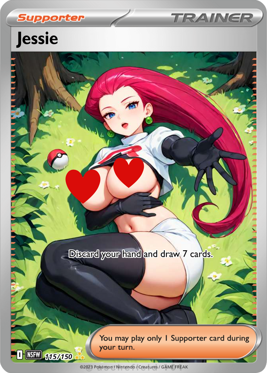 Jessie NSFW Waifu Furry pokemon Foil Proxy
