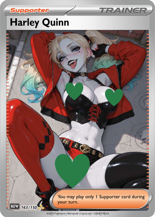 Harley Quinn NSFW Waifu pokemon Foil Proxy