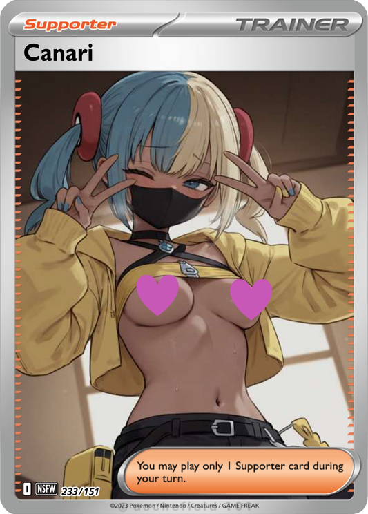 Canari NSFW Waifu pokemon Foil Proxy