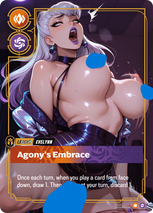 Evelynn, Agony's Embrace - Waifu Riftbound Foil Proxy