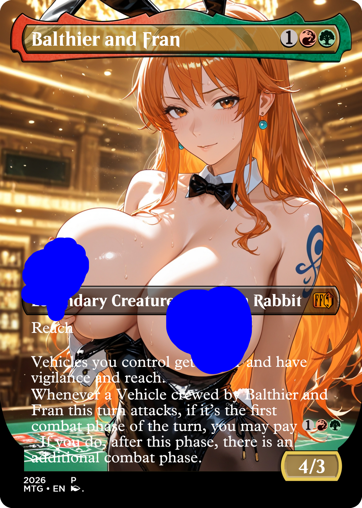 Baltier and Fran - NSFW Waifu MTG Foil Proxy
