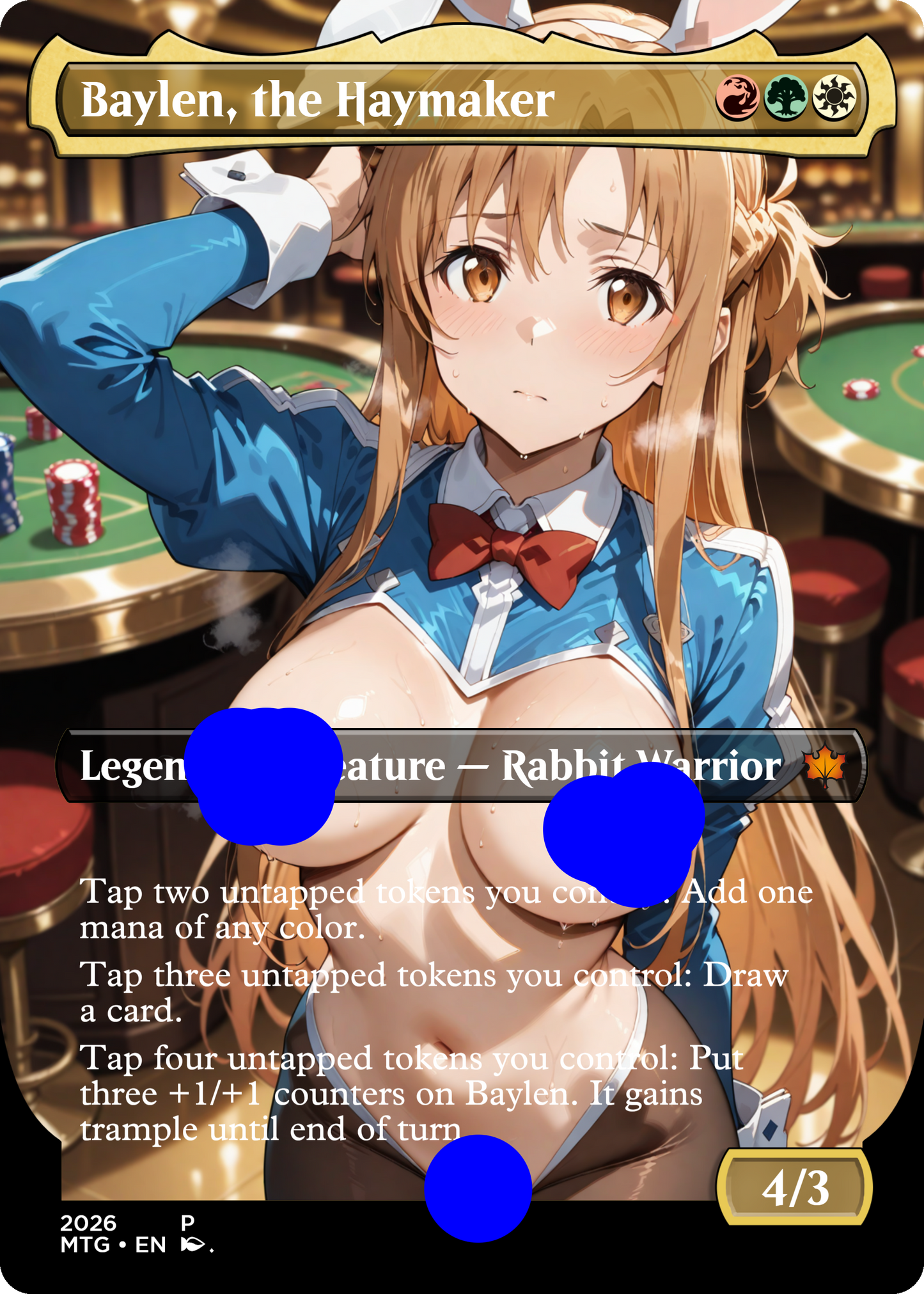 Baylen, the Haymaker - NSFW Waifu MTG Foil Proxy