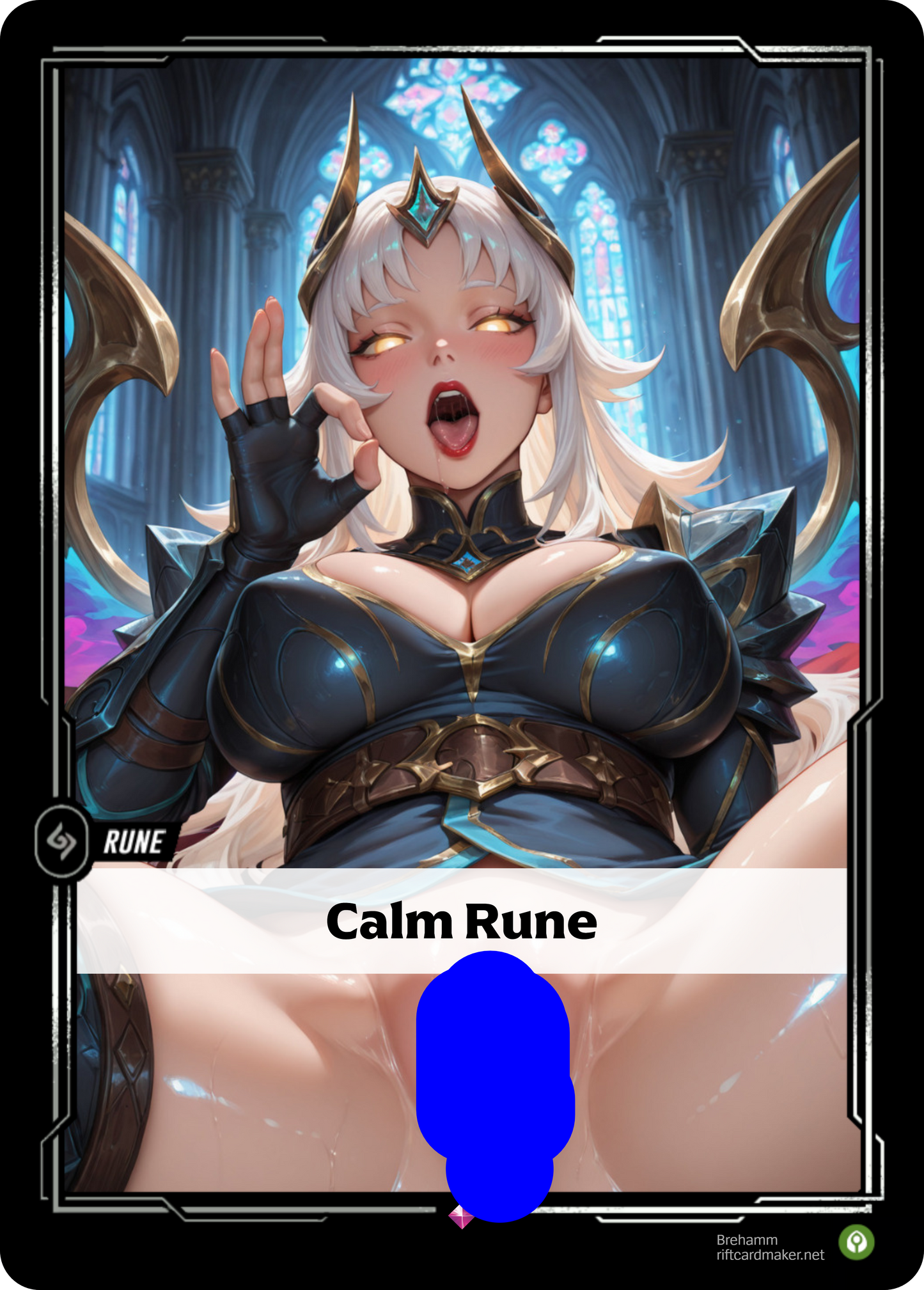 Calm Rune- NSFW Waifu Riftbound Foil Proxy