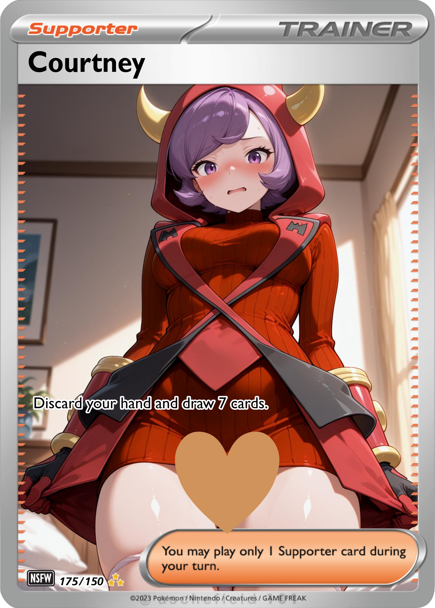 Courtney NSFW Waifu Furry pokemon Foil Proxy