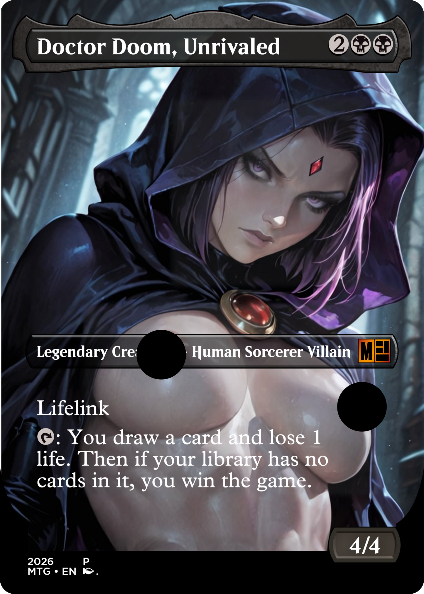 Doctor Doom, Unrivaled, NSFW Waifu MTG Foil Proxy