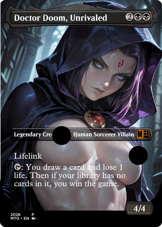 Doctor Doom, Unrivaled, NSFW Waifu MTG Foil Proxy