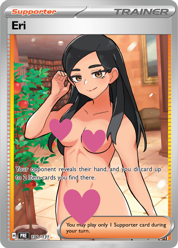 Eri 136/131 NSFW Waifu Furry pokemon Foil Proxy