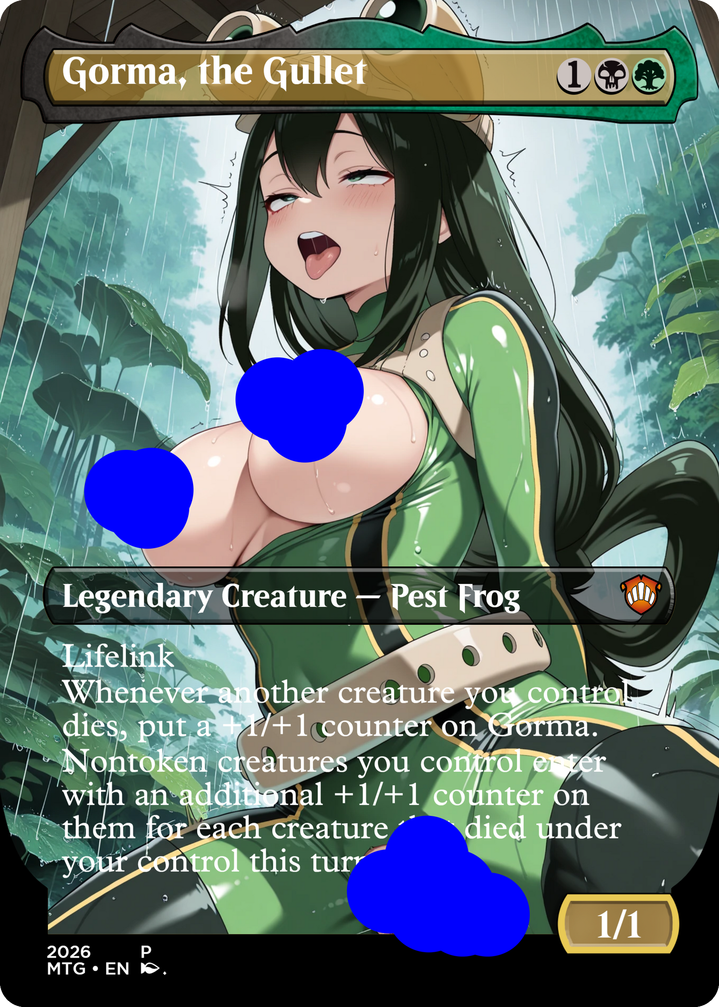 Gorma, the Gullet, NSFW Waifu MTG Foil Proxy