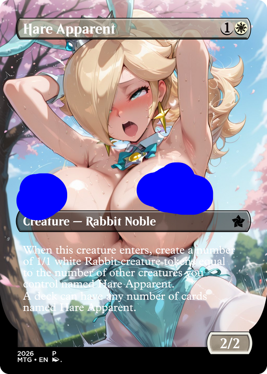 Here Apparent NSFW Waifu MTG Foil Proxy