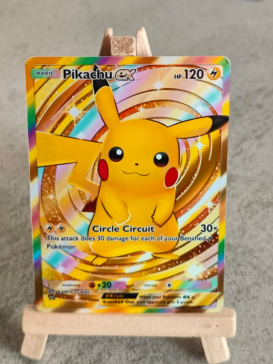 Pikachu EX Genetic Apex  pocket app tcg proxy Pokemon card Holo