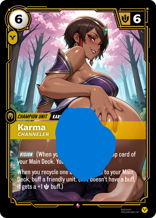Karma, Channeler - NSFW Waifu Riftbound Foil Proxy