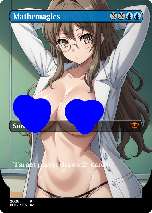 Mathemagics,  NSFW Waifu MTG Foil Proxy