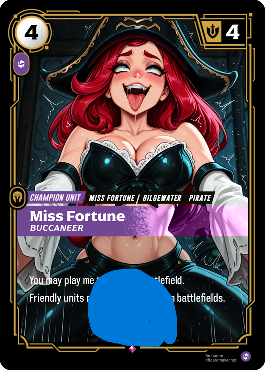 Miss Fortune, Buccaneer  - NSFW Waifu Riftbound Foil Proxy