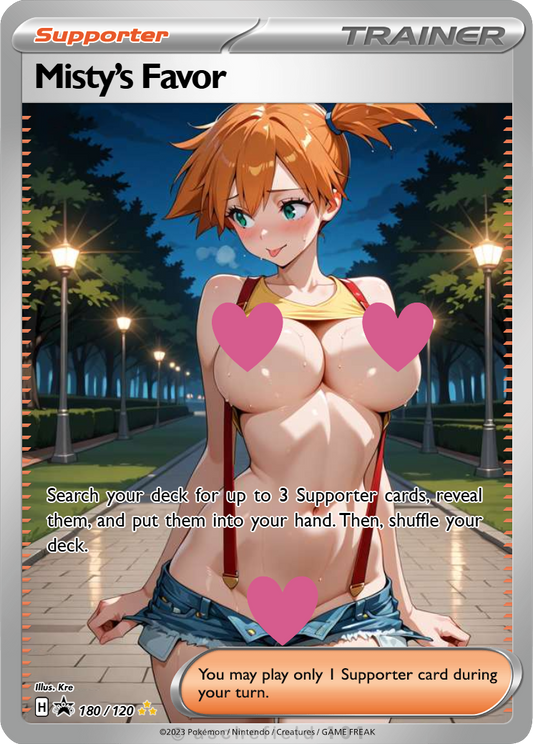 Misty's Favor NSFW Waifu Furry pokemon Foil Proxy