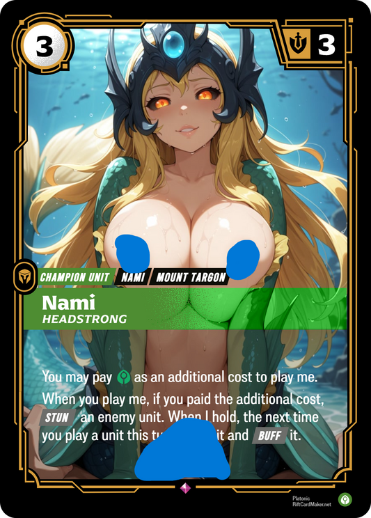 Nami, Headstrong - Waifu Riftbound Foil Proxy