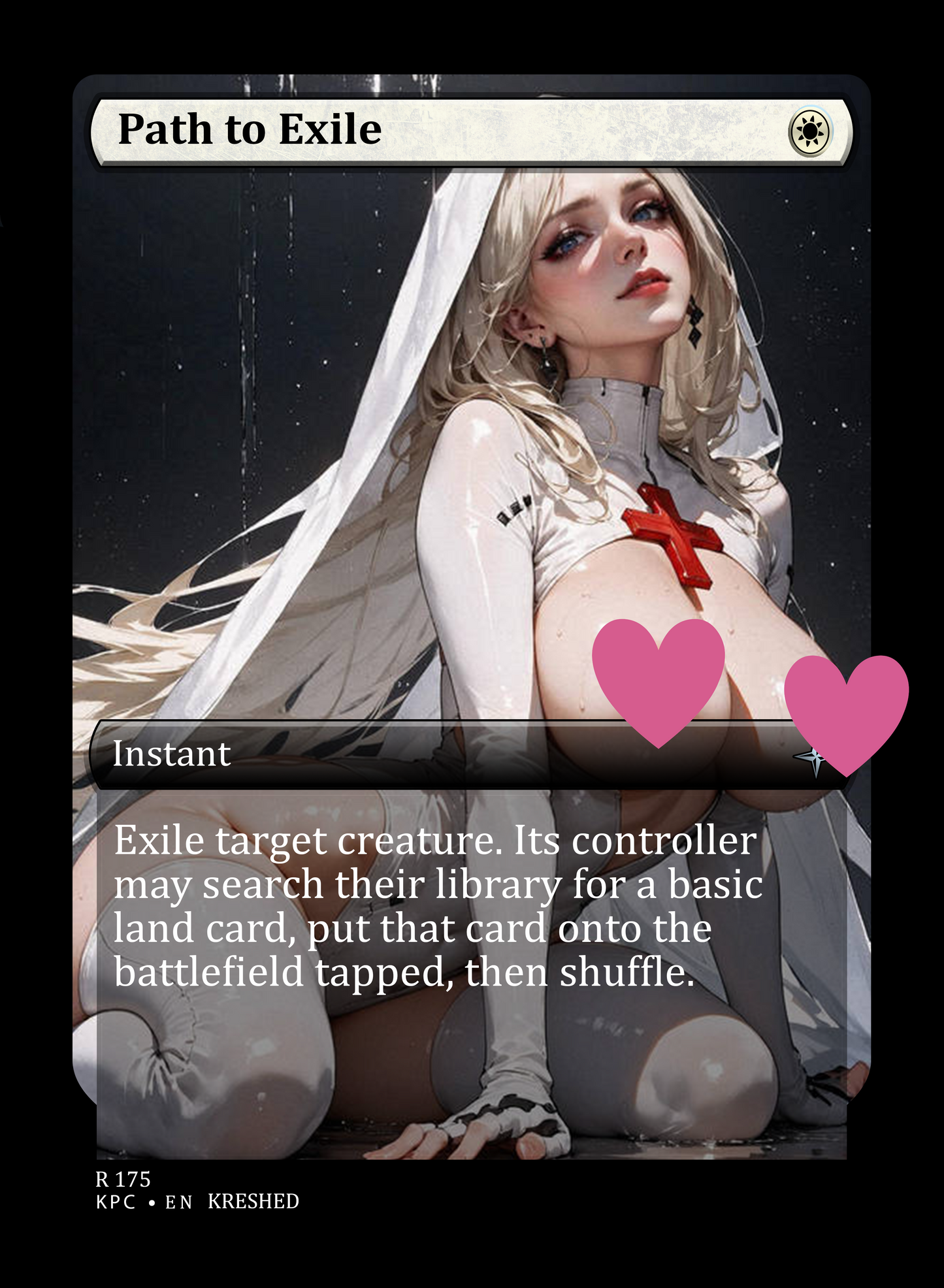 Path of Exile NSFW Waifu MTG Foil Proxy