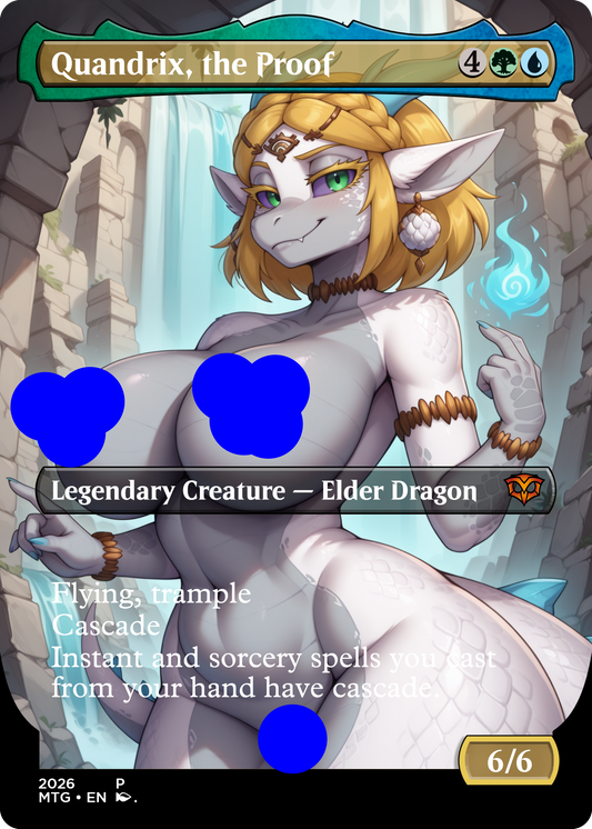 Quandrix, the Proof, NSFW Waifu MTG Foil Proxy