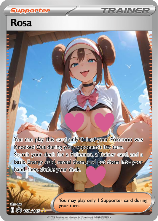 Rosa NSFW Waifu Furry pokemon Foil Proxy