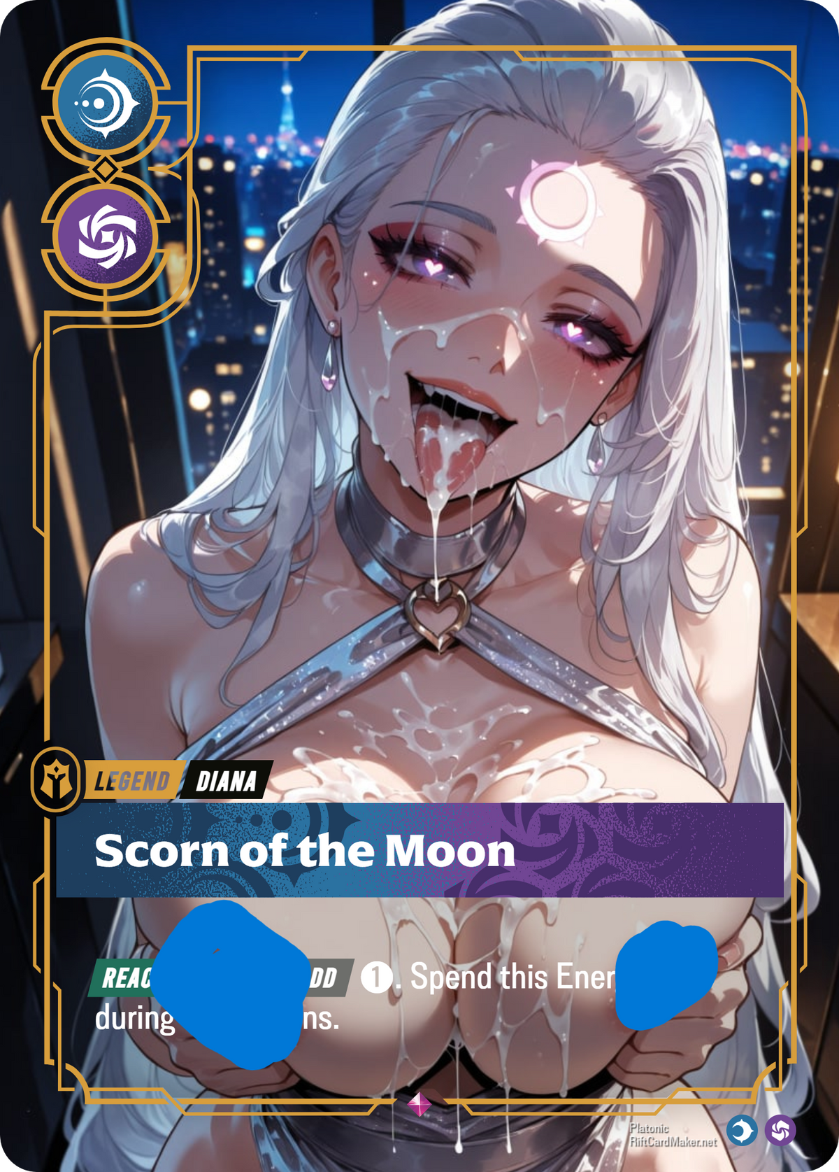 Diana, Scorn of the Moon - Waifu Riftbound Foil Proxy