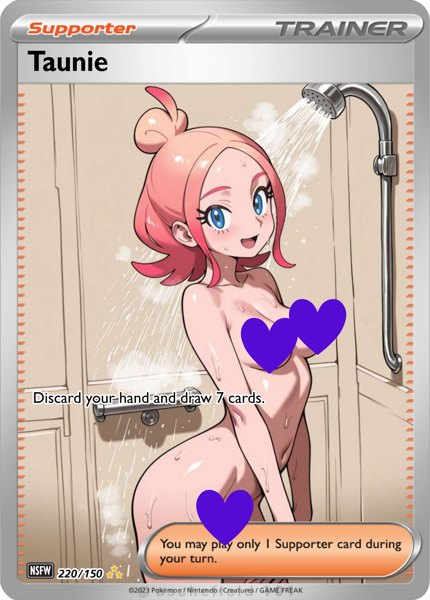 Taunie NSFW Waifu Furry pokemon Foil Proxy