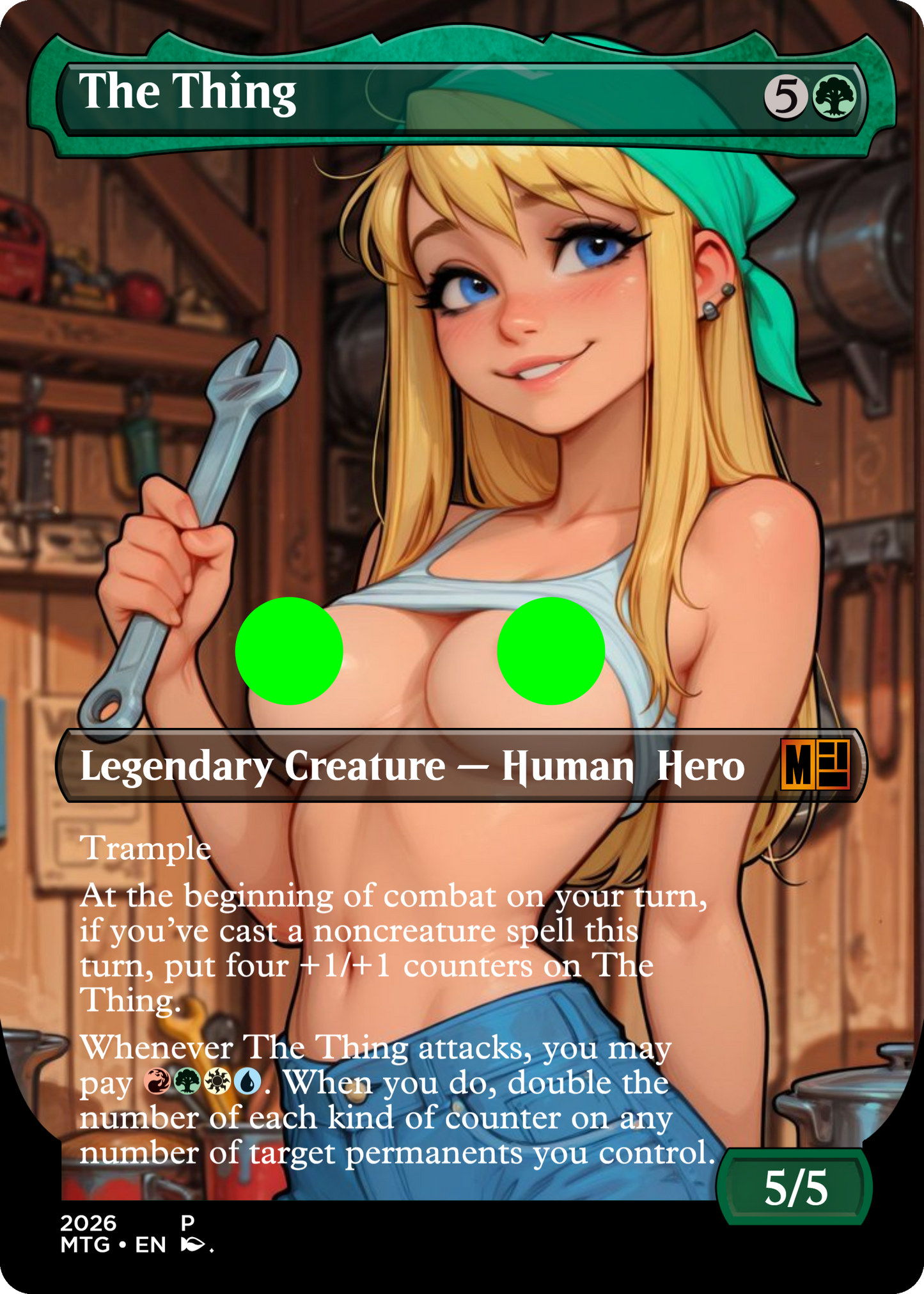 The Thing, NSFW Waifu MTG Foil Proxy