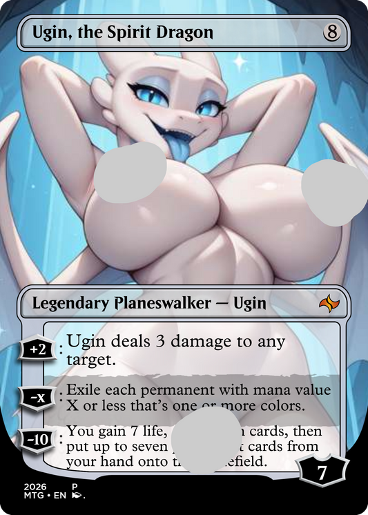 Ugin, the Spirit Dragon, NSFW Waifu MTG Foil Proxy