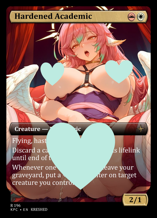 Hardened Academic , Waifu MTG Foil Proxy