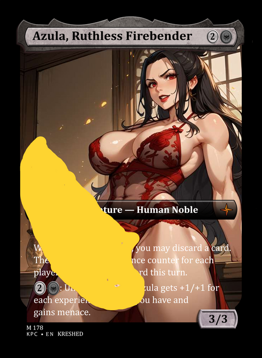 Azula, Ruthless Firebender- Futanari NSFW Furry Waifu MTG Foil Proxy