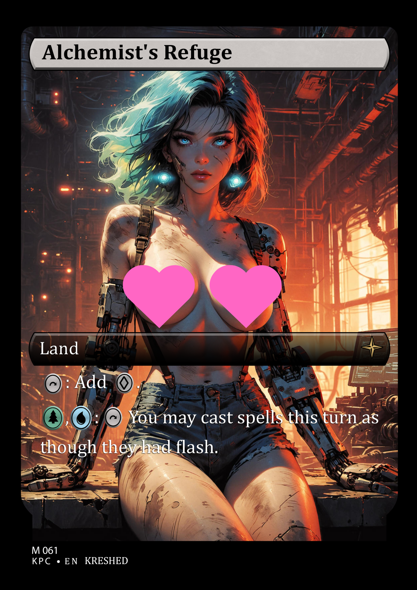 Alchemist's Refuge -  NSFW Waifu MTG Foil Proxy