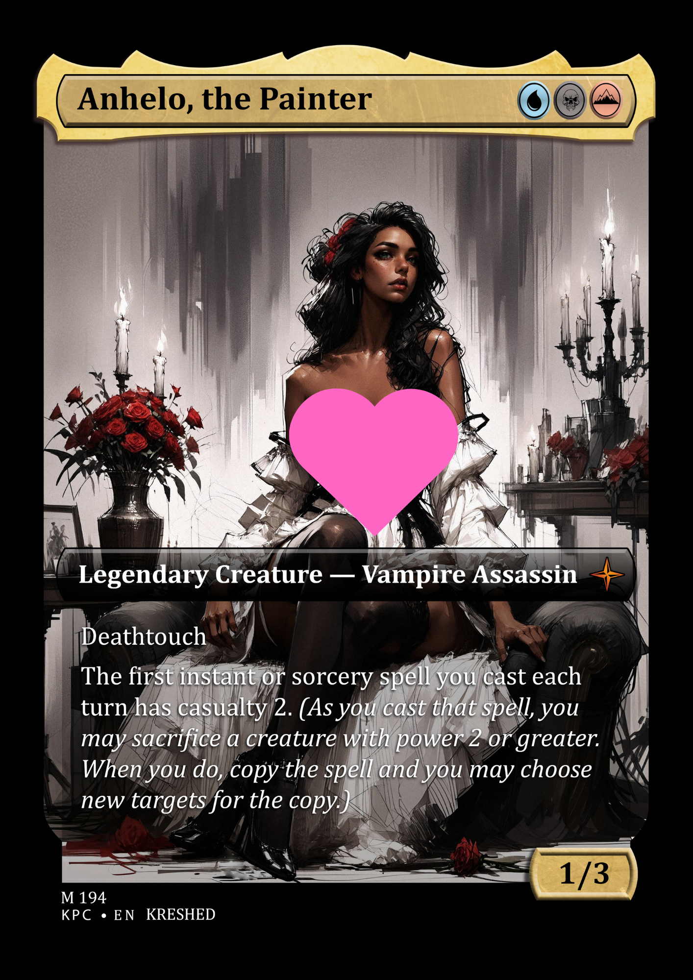 Anhelo, the Painter -  NSFW Waifu MTG Foil Proxy