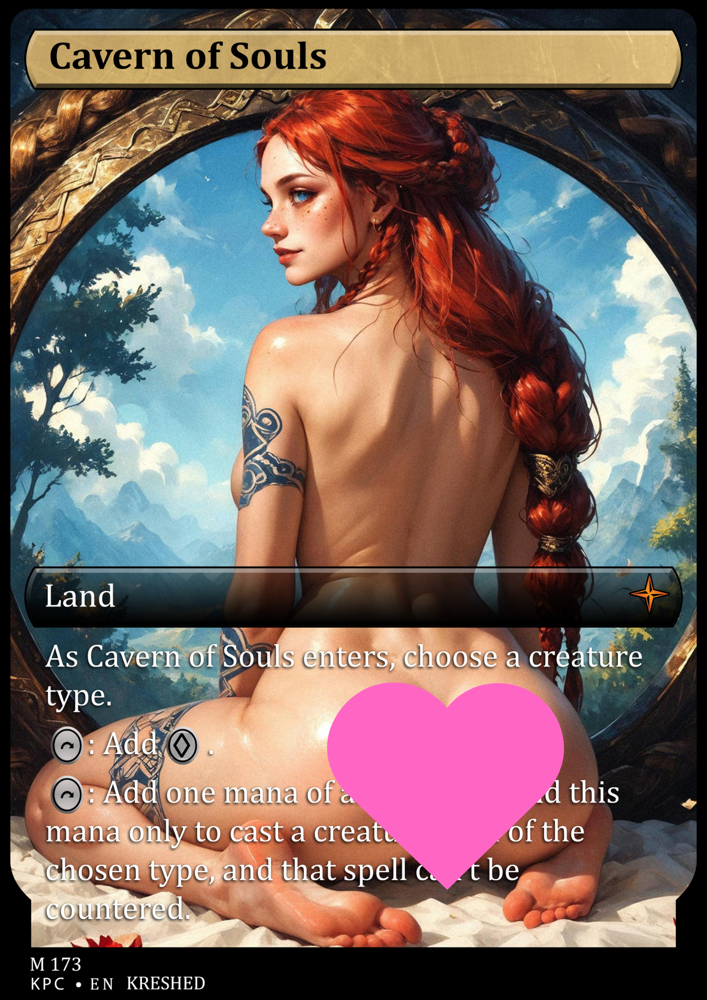 Cavern of Souls - NSFW Waifu MTG Foil Proxy