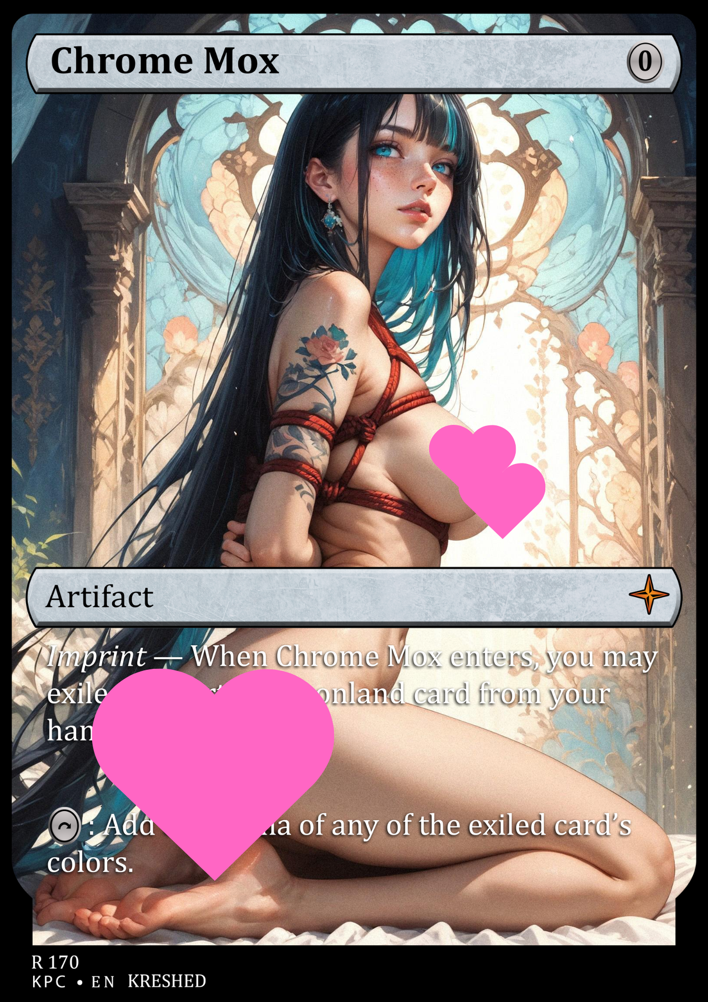 Chrome Mox - NSFW Waifu MTG Foil Proxy