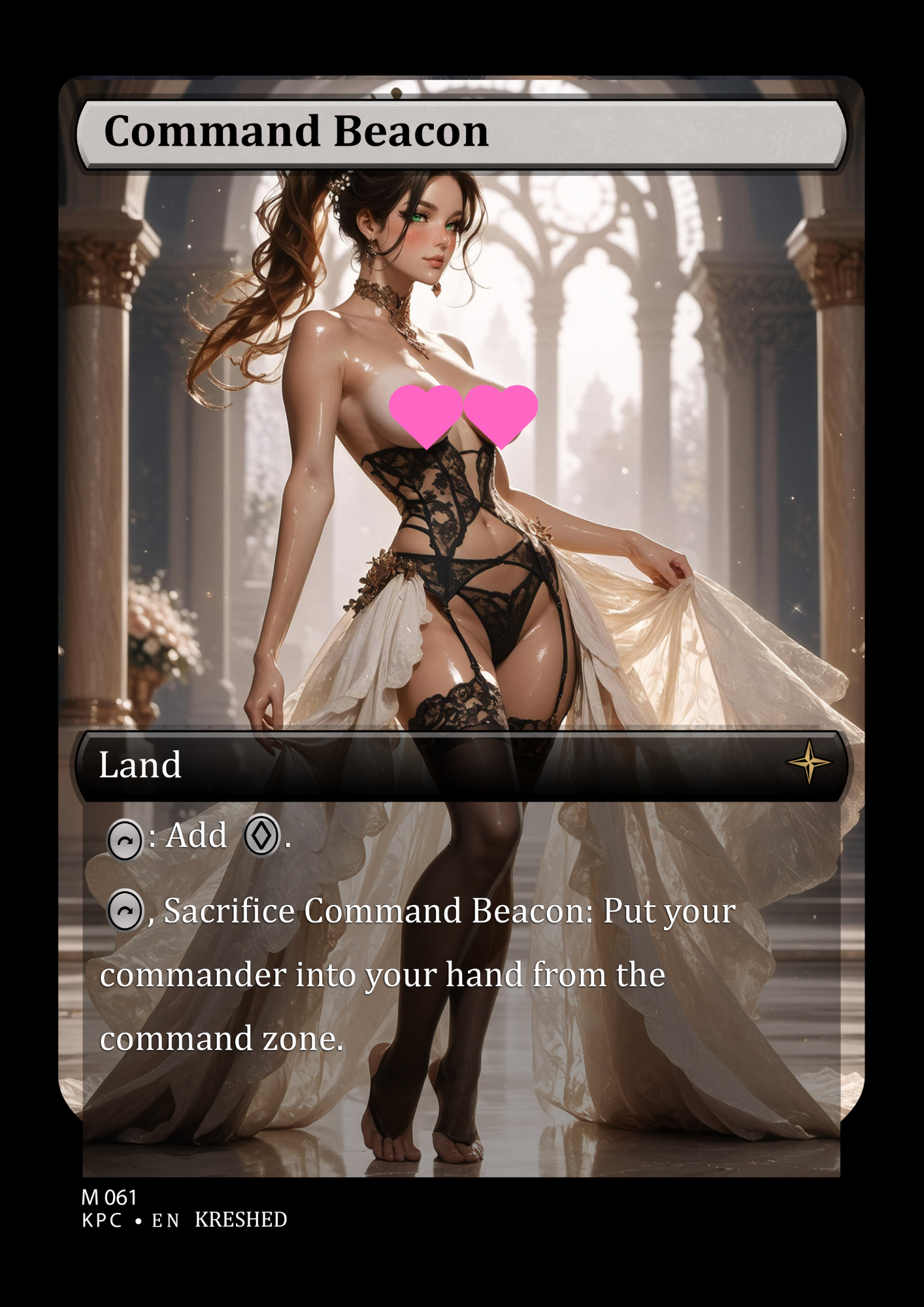 Command Beacon  - NSFW Waifu MTG Foil Proxy