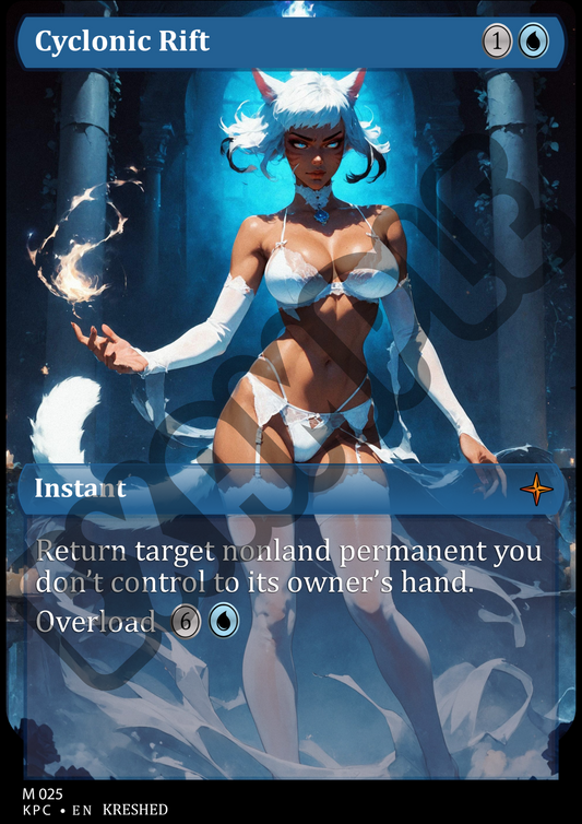 Cyclonic Rift -  Waifu MTG Foil Proxy