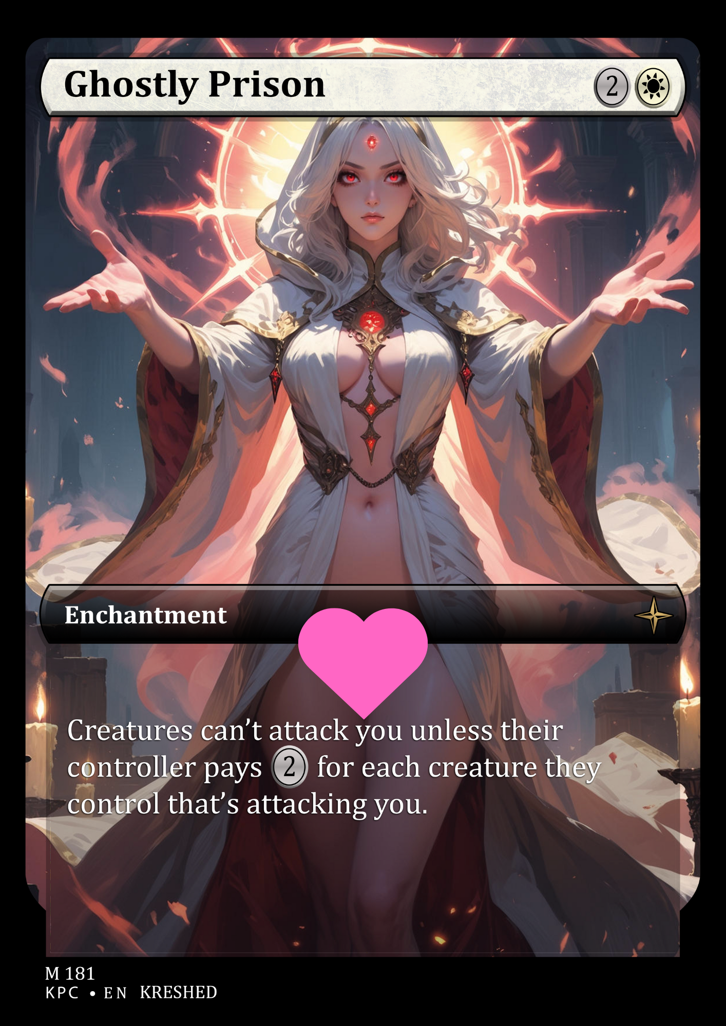 Ghostly Prison - Nsfw Waifu MTG Foil Proxy