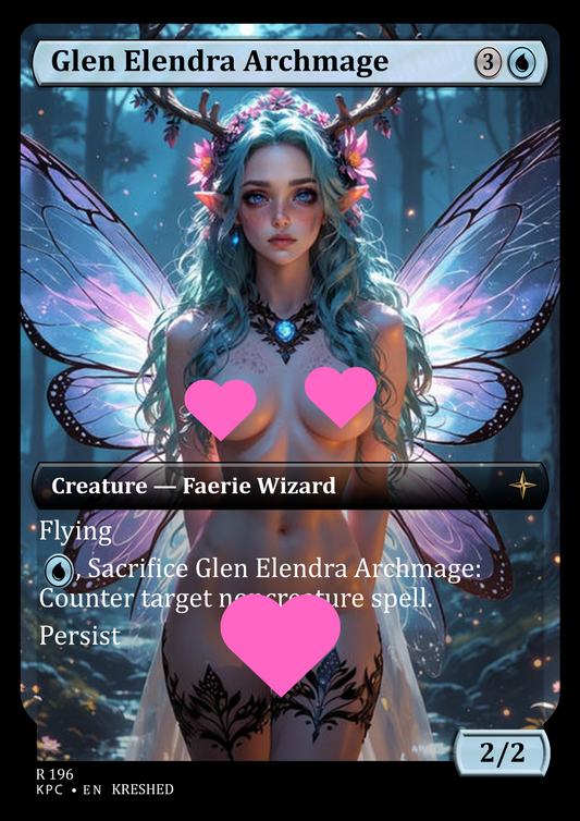 Glen Elendra Archmage - Nsfw Waifu MTG Foil Proxy