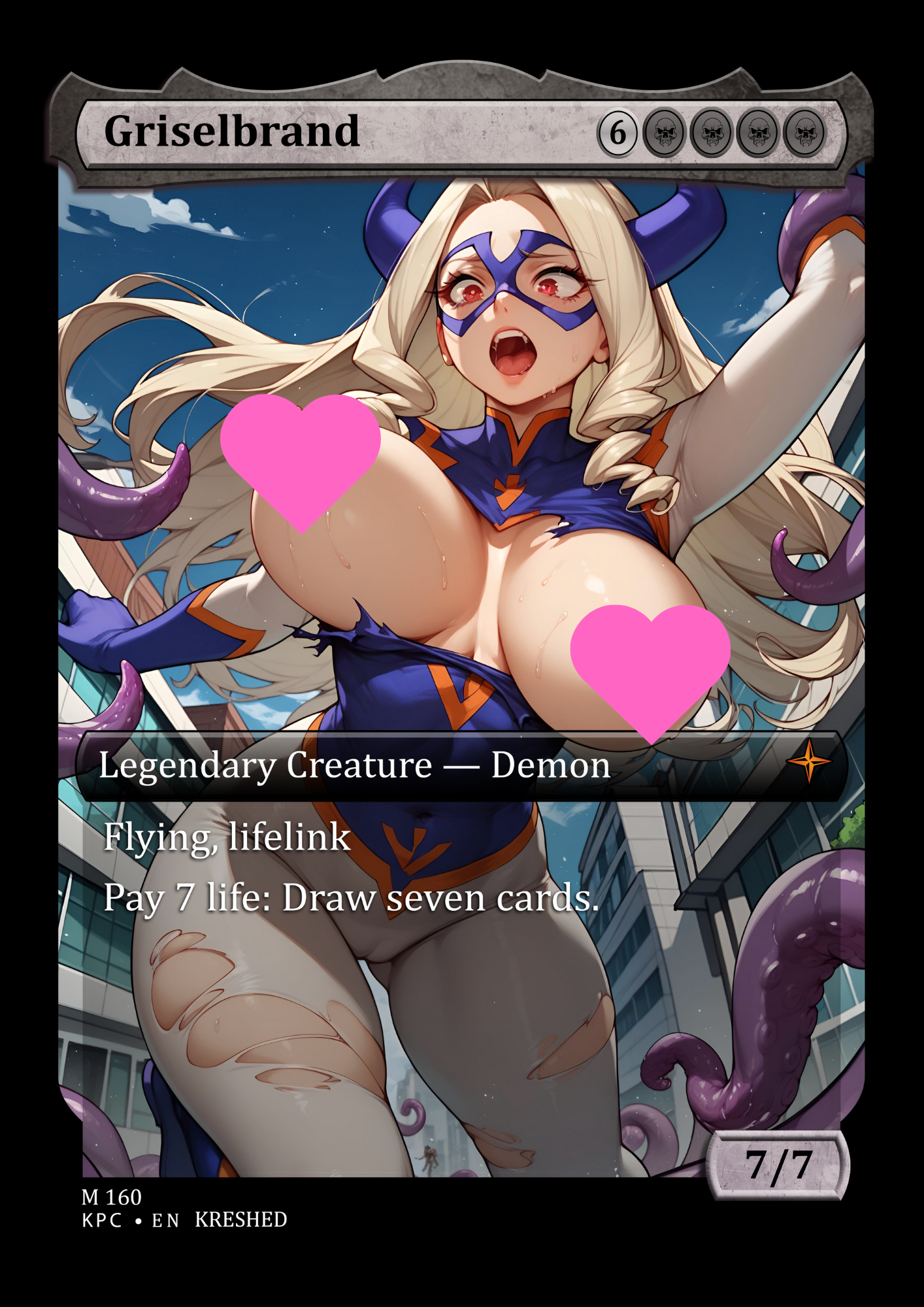 Griselbrand - Mt. Lady Nsfw Waifu MTG Foil Proxy