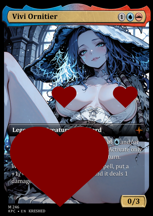 Vivi Ornitier NSFW Waifu MTG Foil Proxy