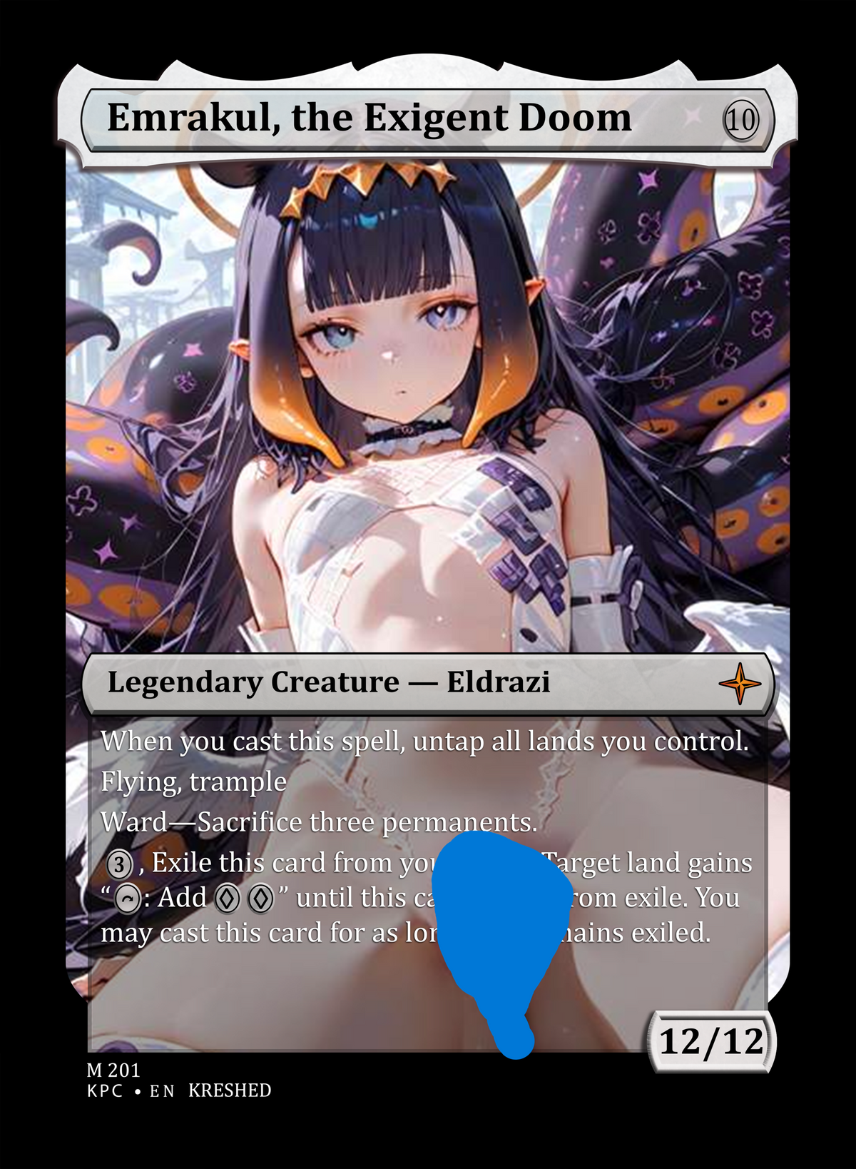 Emrakul, the Exigent Doom -  Ninomae NSFW Waifu MTG Foil Proxy