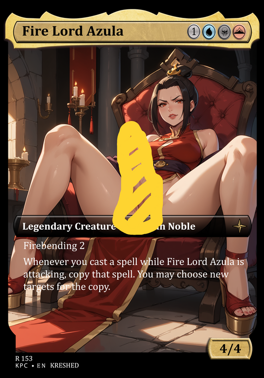 Fire Lord Azula - Avatar Azula Futanari NSFW Waifu MTG Foil Proxy