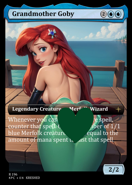 Grandmother Goby NSFW Waifu MTG Foil Proxy