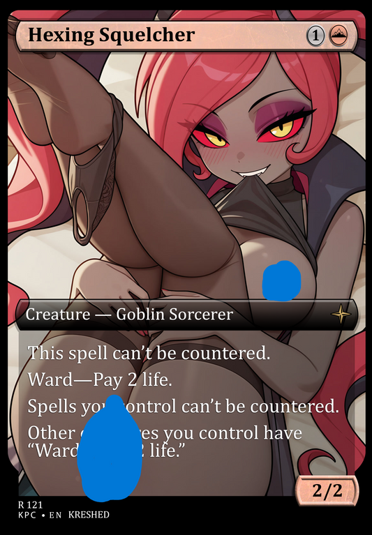 Hexing Squelcher NSFW Waifu MTG Foil Proxy