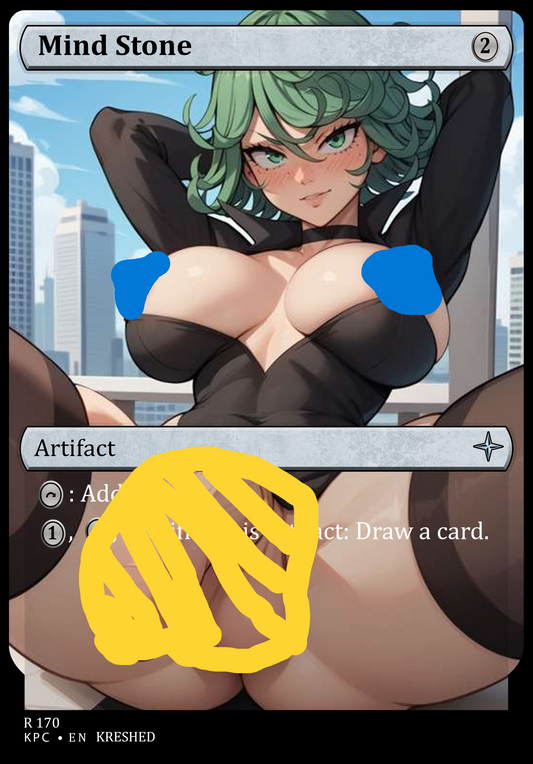 Mind Stone - Tatsumaki Futanari NSFW Waifu MTG Foil Proxy