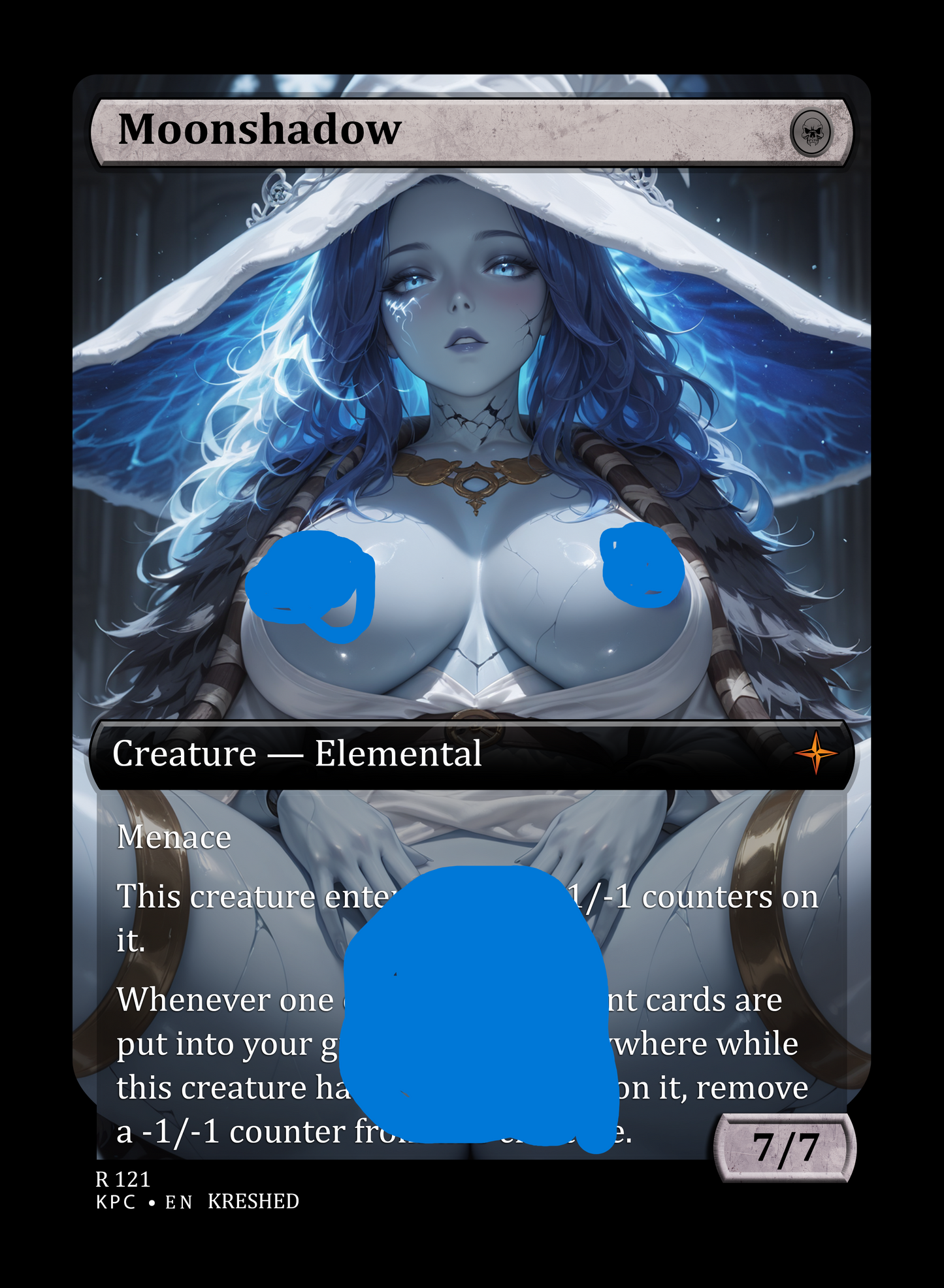 Moonshadow - Lorwyn NSFW Waifu MTG Foil Proxy.