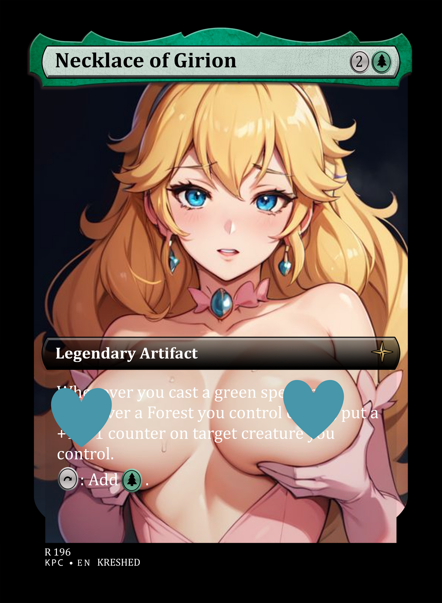 Necklace of Girion NSFW Waifu MTG Foil Proxy