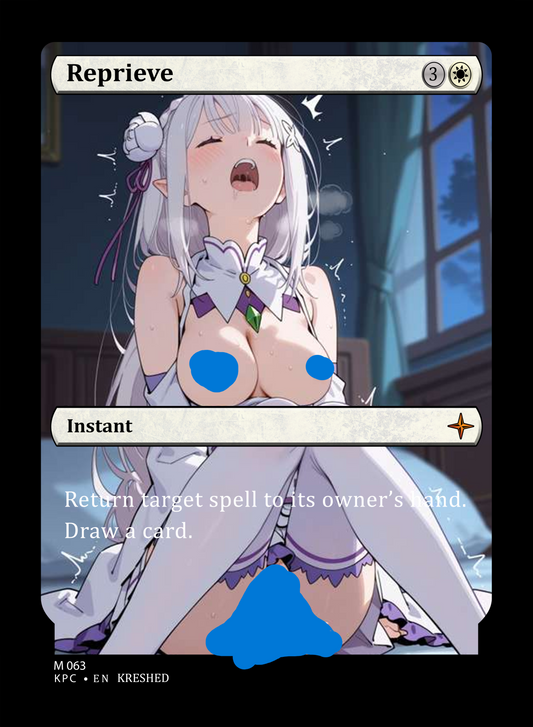 Reprieve - Emilia NSFW Waifu MTG Foil Proxy